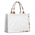 thumbnail image 1 of Large Capacity Tote Bag,White Highland Cow Flower Pattern Handbag Fashion Luxury Tote Bag,15.7"x13"x 5.1" Inches,Laptop Compatible, 1 of 6