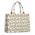 thumbnail image 1 of Large Capacity Tote Bag,White Stem Sunflower Pattern Handbag Fashion Luxury Tote Bag,15.7"x13"x 5.1" Inches,Laptop Compatible, 1 of 6