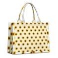 thumbnail image 1 of Large Capacity Tote Bag,White Sunflower Pattern Handbag Fashion Luxury Tote Bag,15.7"x13"x 5.1" Inches,Laptop Compatible, 1 of 6