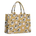 thumbnail image 1 of Large Capacity Tote Bag,Yellow Baseball Items Pattern Handbag Fashion Luxury Tote Bag,15.7"x13"x 5.1" Inches,Laptop Compatible, 1 of 6