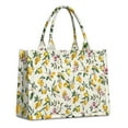 thumbnail image 1 of Large Capacity Tote Bag,Yellow Lemon Fruit Flowers Yellow Pattern Handbag Fashion Luxury Tote Bag,15.7"x13"x 5.1" Inches,Laptop Compatible, 1 of 6