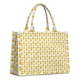 thumbnail image 1 of Large Capacity Tote Bag,Yellow Lemon Fruit Repeat Beige Pattern Handbag Fashion Luxury Tote Bag,15.7"x13"x 5.1" Inches,Laptop Compatible, 1 of 6