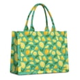 thumbnail image 1 of Large Capacity Tote Bag,Yellow Lemon Fruit Slices LightGreen Pattern Handbag Fashion Luxury Tote Bag,15.7"x13"x 5.1" Inches,Laptop Compatible, 1 of 1
