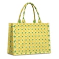 thumbnail image 1 of Large Capacity Tote Bag,Yellow Lemon Slices Green Pattern Handbag Fashion Luxury Tote Bag,15.7"x13"x 5.1" Inches,Laptop Compatible, 1 of 6