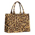 thumbnail image 1 of Large Capacity Tote Bag,Yellow and Brown Of Leopard Print Handbag Fashion Luxury Tote Bag,15.7"x13"x 5.1" Inches,Laptop Compatible, 1 of 6