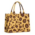 thumbnail image 1 of Large Capacity Tote Bag,Yellow and Brown Of Leopard Print Handbag Fashion Luxury Tote Bag,15.7"x13"x 5.1" Inches,Laptop Compatible, 1 of 6