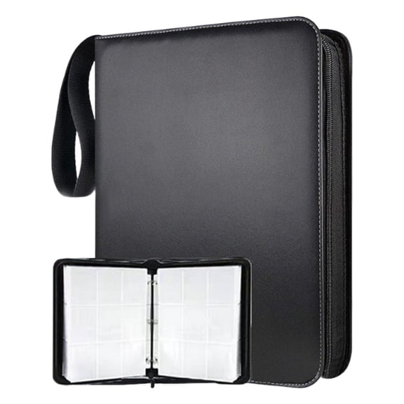 Large Capacity Trading Card Binder, 9-Pocket Card Album with Bookmark, Premium Card Storage for Collectors, Sports Cards, Gaming Cards, Protective Card Holder for Display and Organization