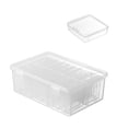 thumbnail image 1 of Large-Capacity Transparent Jewelry Storage Box - 24-Compartment Organizer for Earrings, Rings, Bracelets, and Necklaces - Stackable and Dust-Proof Design for Efficient Desktop Storage White, 1 of 6