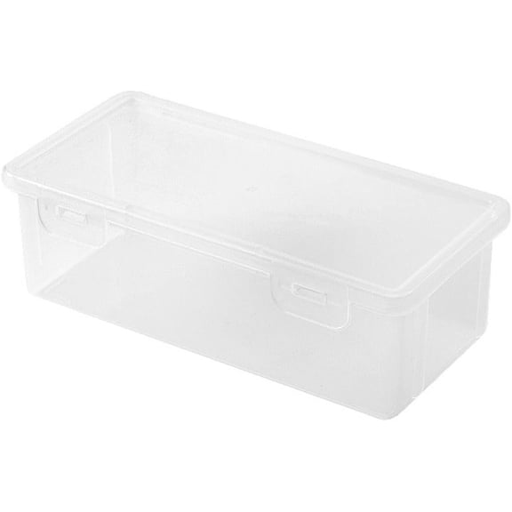Large Capacity Transparent Pencil Case with Snap-Tight Lid, Hard Storage Box Painting Stationery