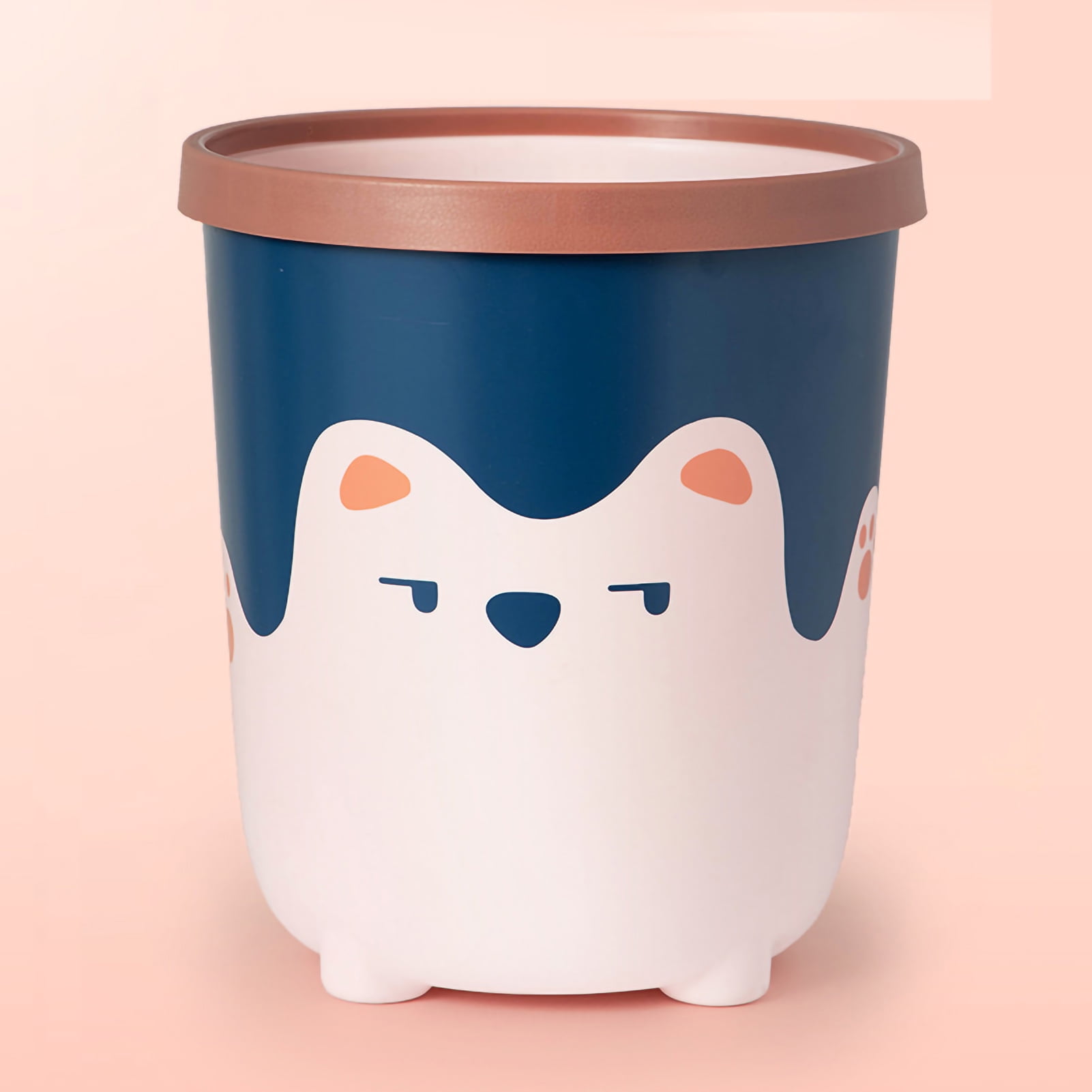 Large Capacity Trash Can Wastebasket Recycle Bin, Cute Bear Pattern