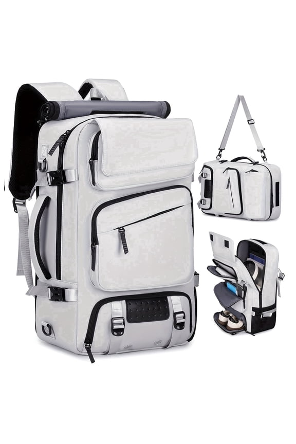 Large-Capacity Travel Backpack for Women | Unisex, Airline-Approved, with Shoe Compartment, Suitable for Business, Work, Gym, and Weekend Trips, Adjustable Strap, Solid Color, Casual Style