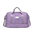 thumbnail image 1 of Large Capacity Travel Bag, Gym Duffle Bag with Shoe Compartment for Women, Weekender Overnight Carry on Duffel with Dry Wet Separation, Lightweight Sports Gym Bag for Travel and Fitness, 1 of 8