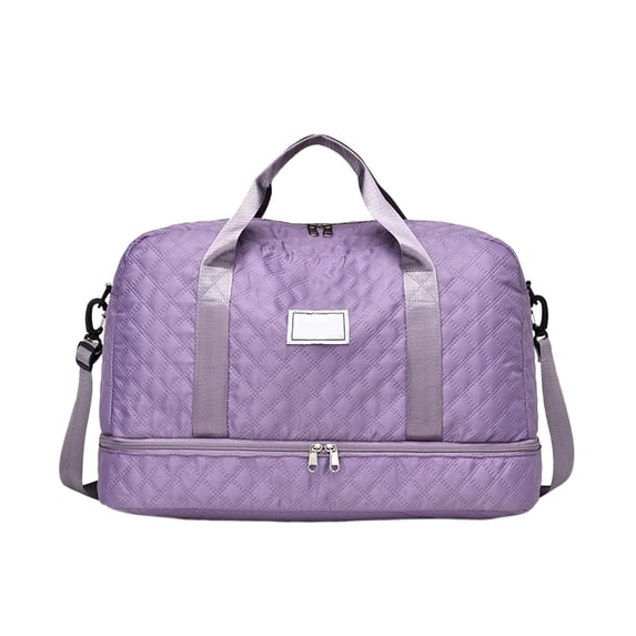 Large Capacity Travel Bag, Gym Duffle Bag with Shoe Compartment for Women, Weekender Overnight Carry on Duffel with Dry Wet Separation, Lightweight Sports Gym Bag for Travel and Fitness