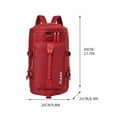 thumbnail image 1 of Large Capacity Travel Bag, Waterproof Rugged Weekender Bag Backpack, Travel Sport Swimming Bag Short Trip Yoga Sport Gym Backpack, Weekend Overnight Bag for Men and Women, Pink, 1 of 3