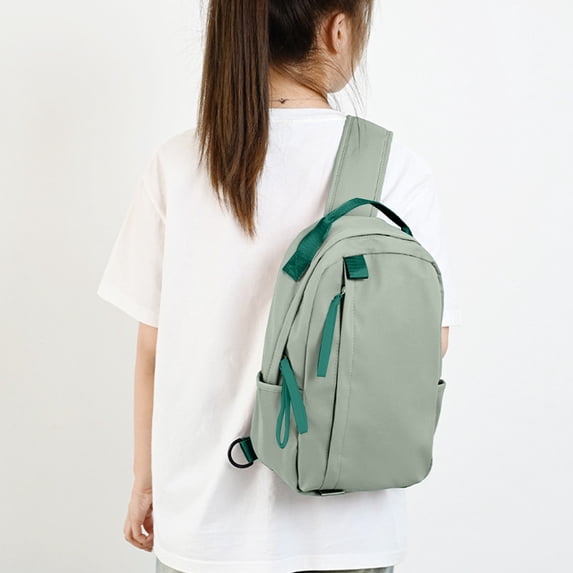 Large Capacity Travel Chest Bag | Outdoor Nylon Crossbody Backpack | Adjustable Strap | Multi-Color Unisex Sling Bag | Lightweight Shoulder Bag 35x21x3cm