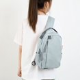thumbnail image 1 of Large Capacity Travel Chest Bag | Outdoor Nylon Crossbody Backpack | Adjustable Strap | Multi-Color Unisex Sling Bag | Lightweight Shoulder Bag 35x21x3cm, 1 of 6