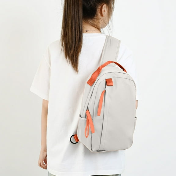 Large Capacity Travel Chest Bag | Unisex Nylon Crossbody Backpack | Outdoor Leisure Sling Bag | Adjustable Strap | Lightweight Shoulder Pack | 13.8"x8.3"x1.2" | Fits Tablets & Essentials | 6 Colors