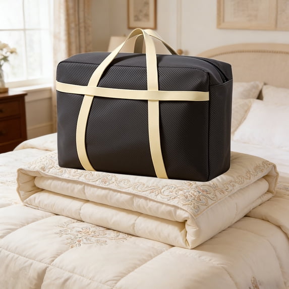 Large Capacity Travel Duffel Bag Waterproof Non-Woven Fabric with Reinforced Handles – Foldable Luggage for Travel, Moving, and Storage