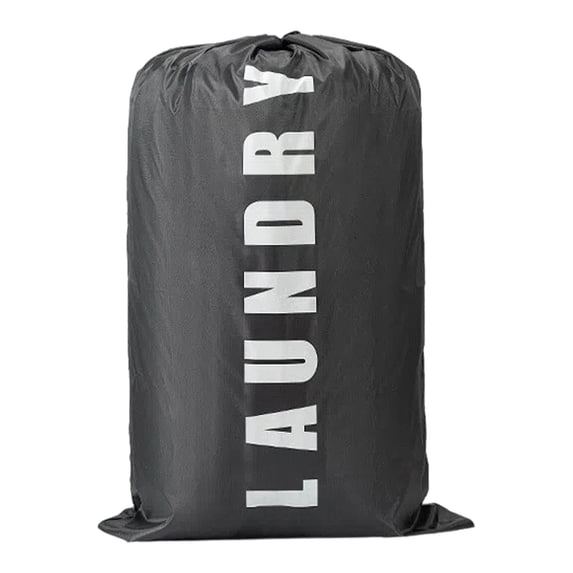 Large Capacity Travel Laundry Bag Drawstring Closure Dirty Clothes Organizer Holds Laundry Hamper For Home Vacation Laundry Basket Grey 36*24*24 In