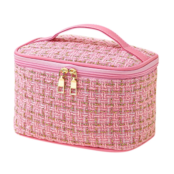 Large Capacity Travel Makeup Bag with Multiple Pockets, Portable Cosmetic Organizer & Wash Bag for Beauty Enthusiasts, Business Professionals, and On-the-Go Use