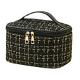 thumbnail image 1 of Large Capacity Travel Makeup Bag with Multiple Pockets, Portable Cosmetic Organizer & Wash Bag for Beauty Enthusiasts, Business Professionals, and On-the-Go Use, 1 of 5