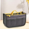 thumbnail image 1 of Large Capacity Travel Organizer Bag with Multiple Compartments and Transparent Mesh Pockets, Durable Polyester Double-Zip Storage for Toiletries, Electronics, and Accessories, 1 of 6