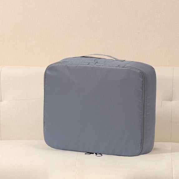 Large Capacity Travel Organizer Bag with Mesh Compartments for Clothes and Shoes, Foldable Packing Cube for Suitcase