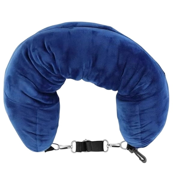 Large Capacity Travel Pillow and Organizer - Zipper Closure, Machine Washable,Multifunctional Fillable Airplane Travel Neck Pillow