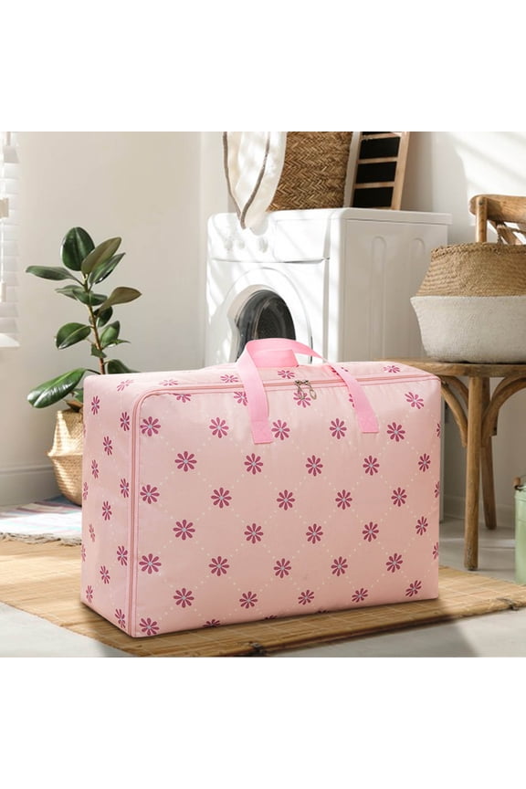 Large Capacity Travel Storage Bag - Non-Woven Duffel Bag for Moving, Quilts & Clothes - Portable Organizer in 55cm, 58cm, 60cm, 70cm Sizes