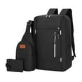 thumbnail image 1 of Large Capacity USB Backpack Three Piece Set for School Outdoor Travel Computer Bag with Shoulder Strap Tote Crossbody Storage Men Women, 1 of 2