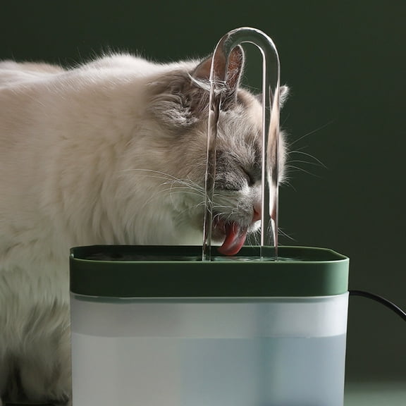 Large Capacity USB Cat Dog Water Feeder with Silent Operation and Circulating Filtered System for