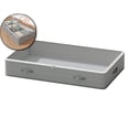 thumbnail image 1 of Large Capacity Under Bed Storage Box Gray Non-Woven Fabric Pull-Out Organizer for Clothes Books, 1 of 7