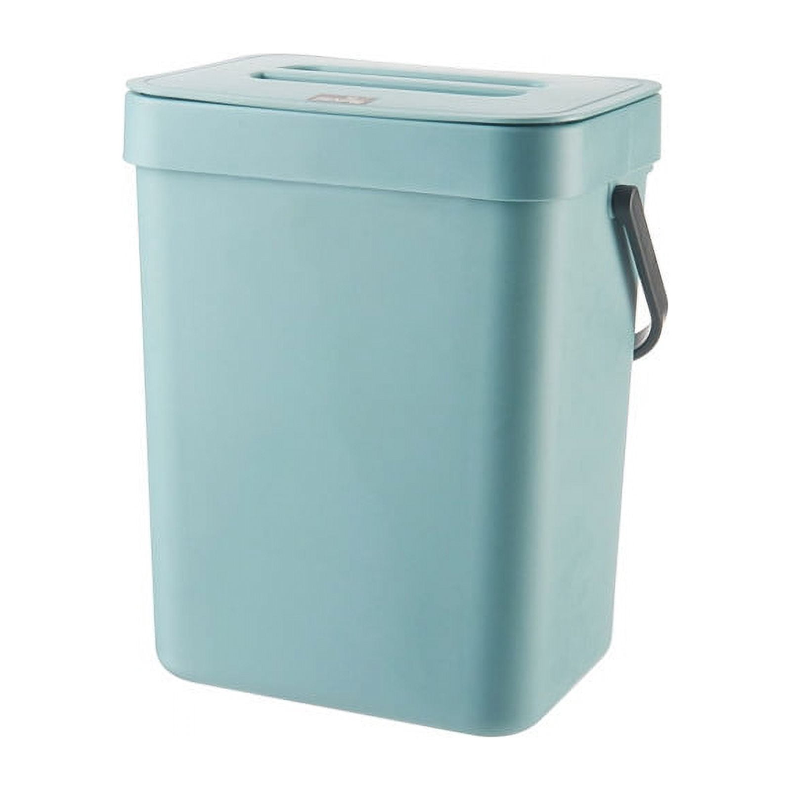 Large Capacity Under Cabinet Trash Can with Lid, No Drilling Hanging ...
