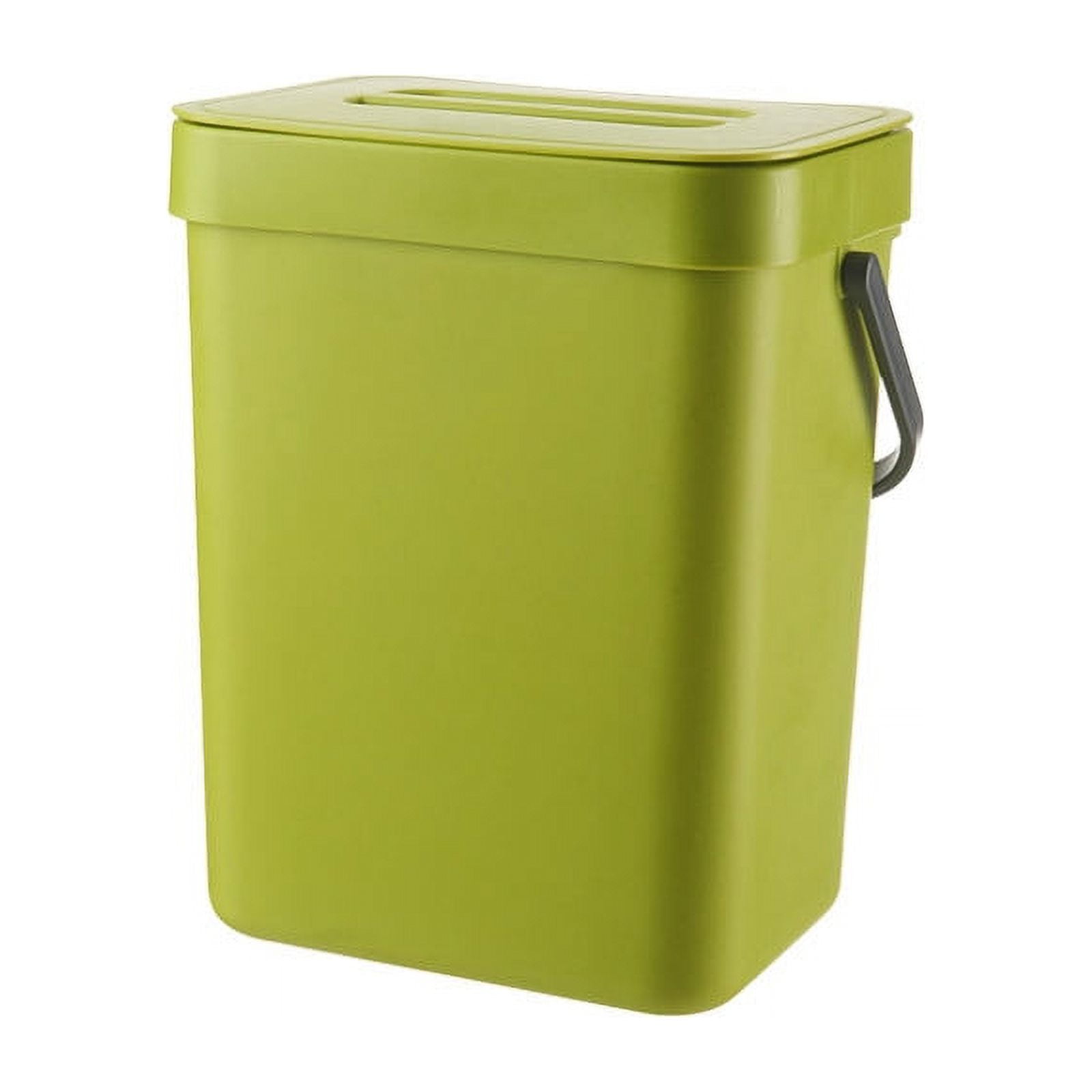 Large Capacity Under Cabinet Trash Can with Lid, No Drilling Hanging ...