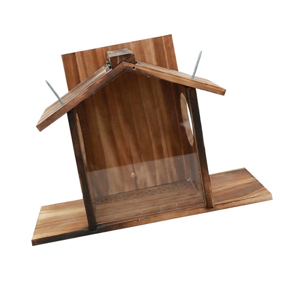 Large Capacity Wall Mounted Squirrels Feeders Featuring Durability Pine Construction And Quickly Installation