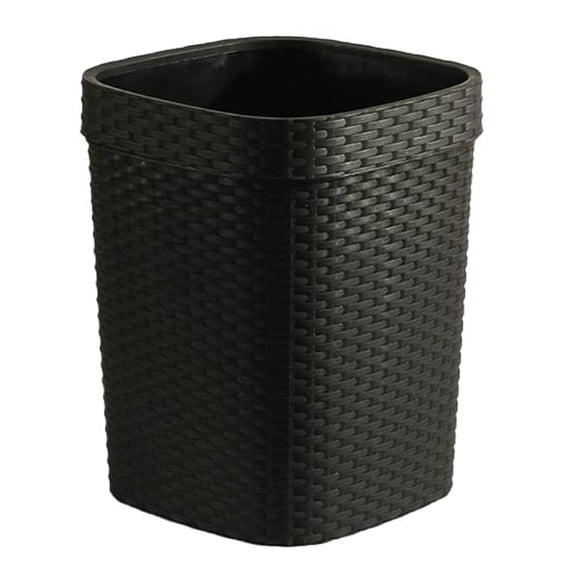 Supvox Trash Cans For Kitchen Waste Can Plastic Black 1Pcs