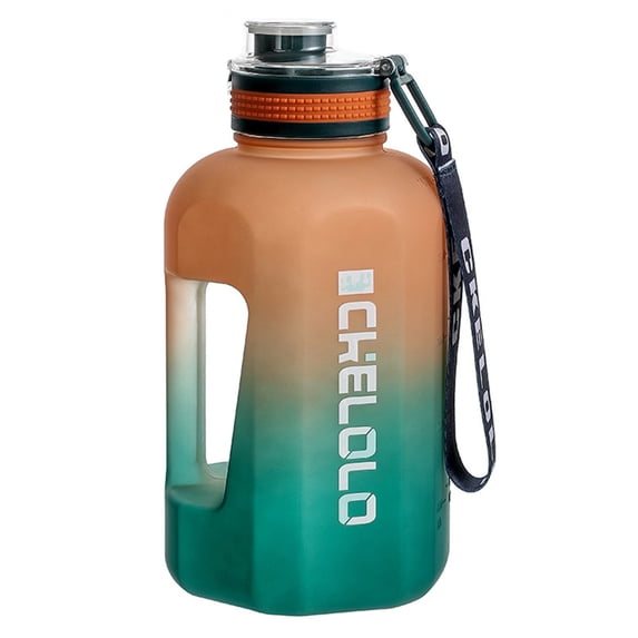 Large Capacity Water Jug, Portable Sports Water Bottle, 2200ML Outdoor Plastic Water Container with Tea Infuser, Frosted Non-Slip Durable Design, Tote Rope Handle