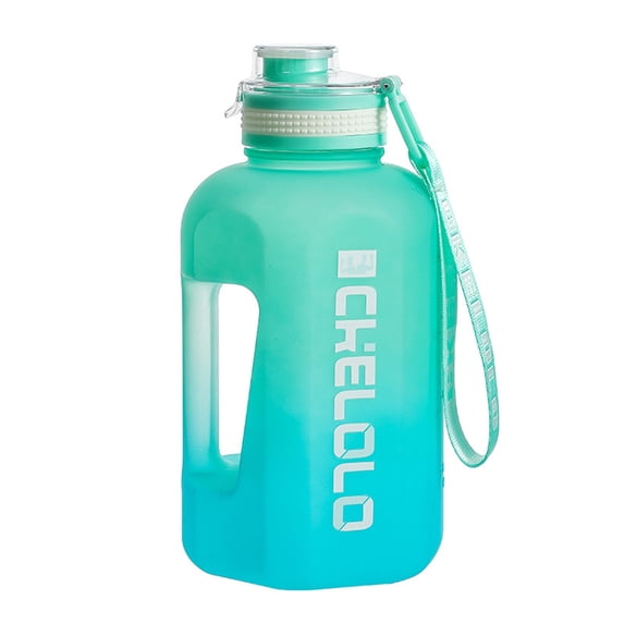 Large Capacity Water Jug, Portable Sports Water Bottle, 2200ML Outdoor Plastic Water Container with Tea Infuser, Frosted Non-Slip Durable Design, Tote Rope Handle