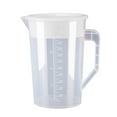 thumbnail image 1 of Large Capacity Water Kettle, Food Grade Cooler Jug, 2000ml Transparent Measuring Tea Pitcher, Easy to Clean Durable ABS Plastic Container, 1 of 7