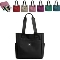 Large Capacity Water Repellent Multi Pocket Nylon Shoulder Bag, Waterproof Tote Bags for Women, Large Handbags Purses for Work Travel, Fashion Women Tote Shoulder Bag