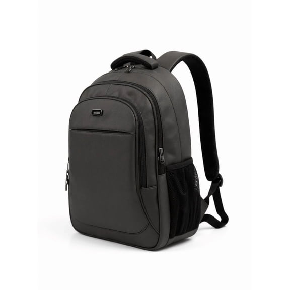 Large Capacity Water-Resistant Travel Laptop Backpack with Multi-Compartment Design, Black, Gray, and Navy Blue, 52×36×16 cm