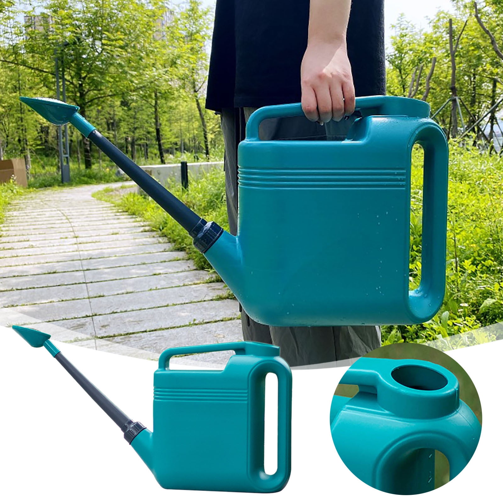 Large Capacity Watering Can, Durable Leak Proof Garden Watering Can with Long Spout, Ergonomic Non Handle for Indoor Outdoor Plants, Flowers and Vegetables 2 Gallon