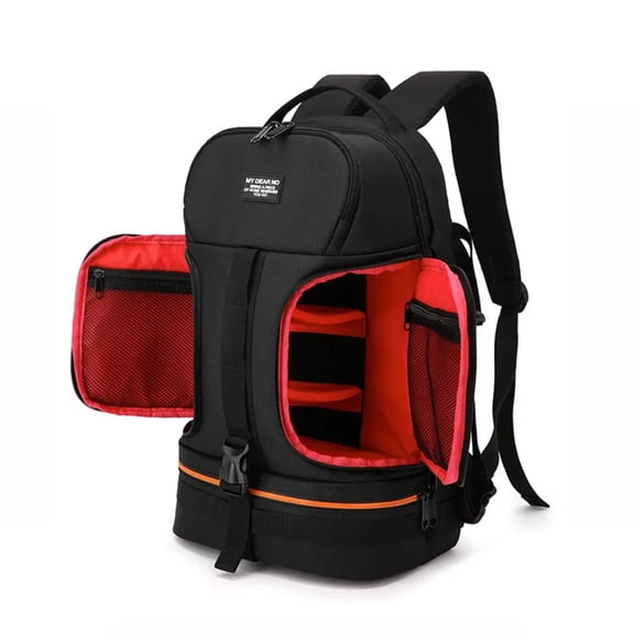 Large Capacity Waterproof Fabric Multi-Functional Double-Layer Storage Outdoor Photography Camera Bag Multi-Functional Waterproof Laptop Backpack