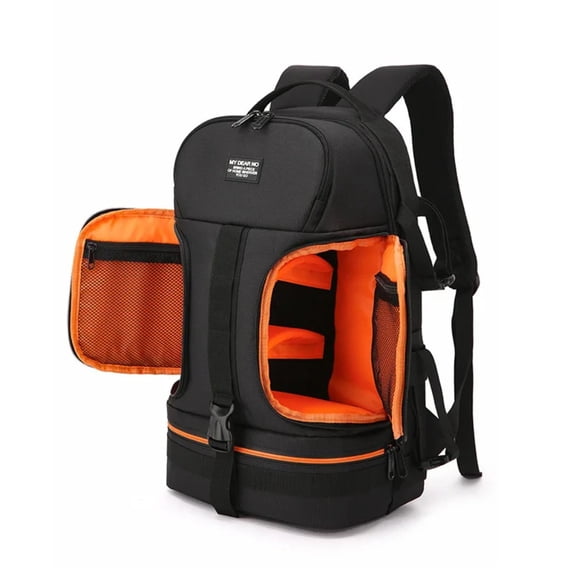 Large Capacity Waterproof Fabric Multi-Functional Double-Layer Storage Outdoor Photography Camera Bag Multi-Functional Waterproof Laptop Backpack