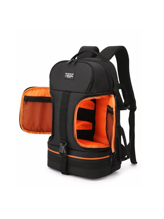Large Capacity Waterproof Fabric Multi-Functional Double-Layer Storage Outdoor Photography Camera Bag Multi-Functional Waterproof Laptop Backpack