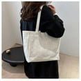 thumbnail image 1 of Large-Capacity Waterproof Jelly Tote Bag with Sturdy Handles – Versatile Shoulder Handbag for Beach, Travel, Everyday Use, Easy-Clean Design, 1 of 8