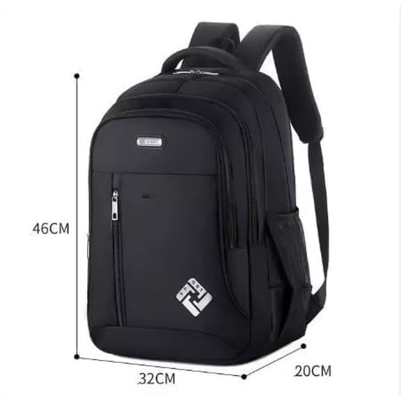 Generic Waterproof Foldable USB Port Cell Phone Pocket 30L Polyester Backpack, Black
