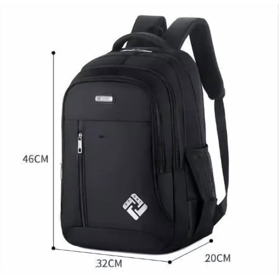 Generic Waterproof Foldable USB Port Cell Phone Pocket 30L 5-Pocket Polyester Backpack, Black