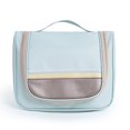 thumbnail image 1 of Large Capacity Waterproof Makeup Bag in Blue Polyester with Hooks for Easy Carry, 1 of 7