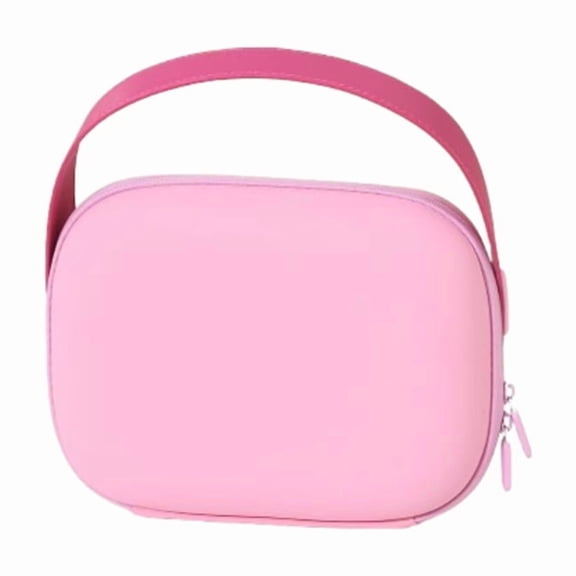 Large-Capacity Waterproof Makeup Case - Cosmetic Bag with Handle, Square Wash Storage Pouch for Bathroom Essentials A